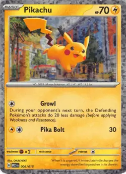 Pikachu (006/015) M23 EN: McDonald's Collection 2023 LP Pokemon TCG - Image 1