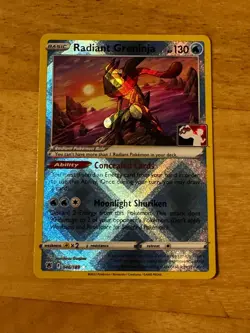 Pokemon TCG Radiant Greninja Prize Pack Series 3 046/189 Holo Radiant Rare. NM - Image 1
