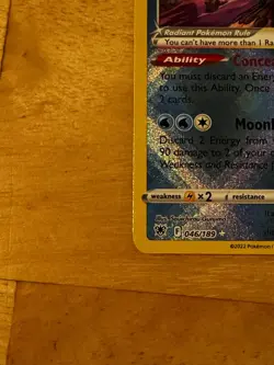 Pokemon TCG Radiant Greninja Prize Pack Series 3 046/189 Holo Radiant Rare. NM - Image 5