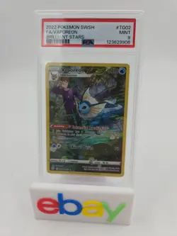PSA 9 Brilliant Stars Vaporeon TG02 FA - 2022 Pokemon Swsh09 TG02/TG30 - Image 1