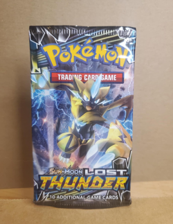 Pokemon Sun & Moon Lost Thunder Booster Pack Sealed Random Art - Image 1
