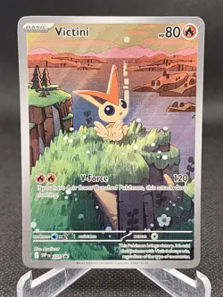(12) Lot 2025 Pokemon Scarlet Violet Victini Illustration Collection Promo #208 - Image 3