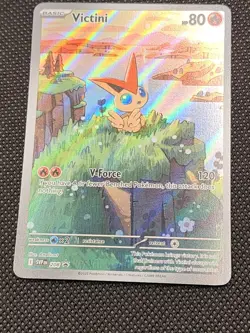 (12) Lot 2025 Pokemon Scarlet Violet Victini Illustration Collection Promo #208 - Image 5