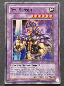 "Ryu Senshi" Super Rare LOD-019 Yu-Gi-Oh! trading card Legacy of Darkness set. - Image 2