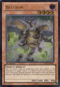 Yugioh! HP Beetron - GAOV-EN092 - Ultimate Rare - 1st Edition Heavily Played, En - Image 1