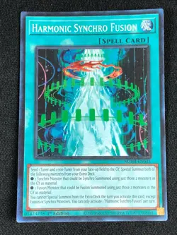 YUGIOH HARMONIC SYNCHRO FUSION MZMI-EN035 1ST COLLECTORS (NM) - Image 1