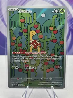 Shuckle Illustration Rare 136/132 Mega Evolution Pokemon TCG Near Mint Card NM - Image 1