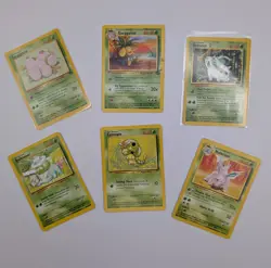 15 Vintage Pokemon Cards Lot: Base Set Jungle WOTC LP-HP+ English - Image 4