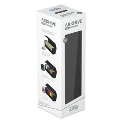 ULTIMATE GUARD ARKHIVE MONOCOLOR BLACK XENOSKIN FLIP 400+ DECK CASE Card Box - Image 1