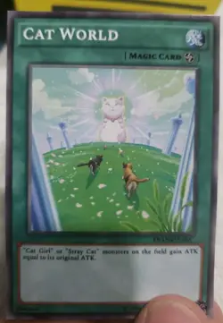 Yugioh Card Cat World Anime Archtype Custom Cute Field Center Token Meow Kawaii - Image 1