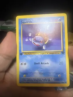 💥 1st Edition Squirtle Non Holo WOTC Pokemon Card 68/82 Rocket Set 1999 - Image 1