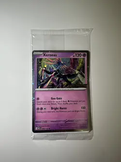 Xerneas 064/132 SEALED Pokemon Mega Evolution Stamped Promo Best Buy Holo Card - Image 1