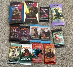 Magic The Gathering Sealed Booster Pack Lot Of 13 Booster Packs - Image 1