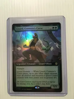 MTG Lizard, Connors's Curse Extended Art Foil - Marvel's Spider-Man - NM-Mint - Image 3