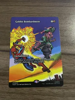MTG - Goblin Bombardment (Borderless) Marvel Universe Eternal-Legal Regular - NM - Image 1