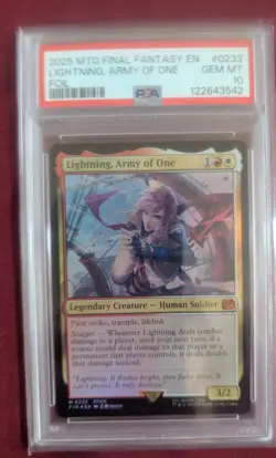 2025 MTG Final Fantasy Lightning, Army of One Foil - Image 1