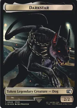 MTG Angelo // Darkstar Double-Sided Token Foil NM FINAL FANTASY Magic 19 // 20 - Image 2