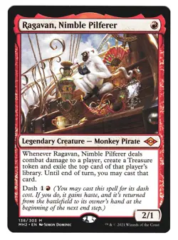 Magic The Gathering Modern Horizons 2 MH2 2021 138 Ragavan, Nimble Pilferer LOT1 - Image 1