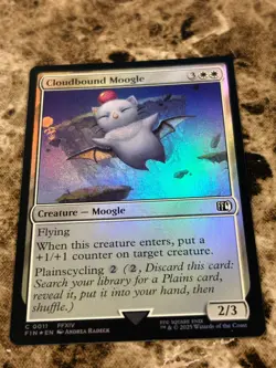 CLOUDBOUND MOOGLE Magic the Gathering MTG Final Fantasy Foil - Image 1