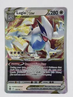 Pokemon TCG Lugia VSTAR 139/195 Ultra Rare NM - Image 1