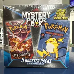 Pokemon Mystery Power Box Chase Pack Seeded 1:10 (5 Booster Packs) NEW SEALED - Image 1