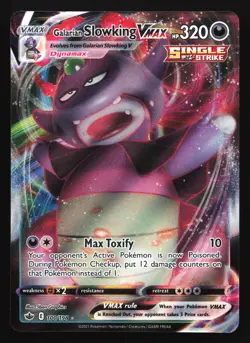 Pokemon Galarian Slowking VMAX 100/198 Chilling Reign Ultra Rare Holo LP - Image 1