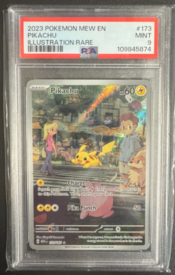 Pokemon Scarlet & Violet 151 Pikachu Illustration Rare #173/165 PSA Mint 9 - Image 1