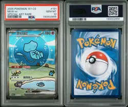 2025 POKEMON SIMPLIFIED CHINESE 151 C-COLL 151 SPECIAL ART RARE MEW EX PSA 10 - Image 3