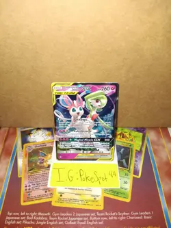 Pokemon 2019 Unbroken Bonds Gardevoir & Slyveon Gx #130/214 Mint - Image 1