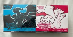 Pokemon Center Black Bolt and White Flare Elite Trainer Box Set of 2 Sealed - Image 1