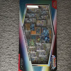 Pokemon Prismatic Evolutions Lucario EX and Tyranitar EX Premium Collection - Image 1