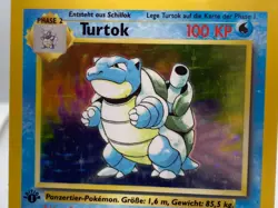 1x Pokemon Blastoise German 1st Edition Base Set Holo 1999 LP 2/102 Turtok - Image 3