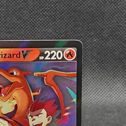 Pokemon TCG Lance's Charizard v SWSH133 Celebrations Black Star Promo. MISCUT - Image 3