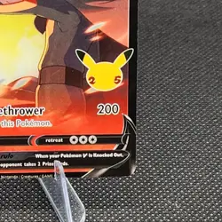 Pokemon TCG Lance's Charizard v SWSH133 Celebrations Black Star Promo. MISCUT - Image 4