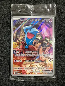 SEALED Team Rockets Wobbuffet 203 Destined Rivals Black Star Promo Pokemon TCG - Image 1