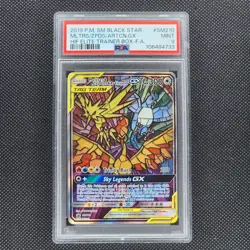 Moltres & Zapdos & Articuno GX - SM210 - Black Star Promo - Pokemon Card - PSA 9 - Image 1