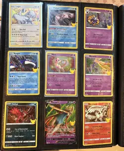 Pokemon 25th Celebrations TCG ( 9 ) Card Lot - Pack Fresh - Mew Celebration - Image 1