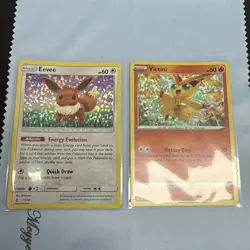Pokemon Card Eevee 11/12 and Victini 5/15 McDonalds Promo Holo Rare - Image 1