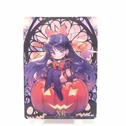 Sailor Moon Mars Rei Hino Halloween XR Clear Anime Collectible Trading Card - Image 1