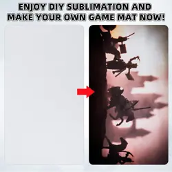 4 Pack Card Game Mats 14x24 Inch Playmat Sublimation Blanks Card Playing Mat - Image 4