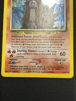Entei Pokemon Card Holo Rare 6/64 Neo Revelation Set - Image 2