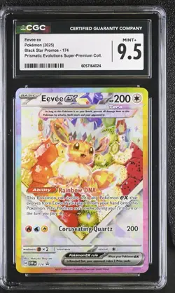 CGC 9.5 Eevee Ex SVP 174 SPC Prismatic Evolutions Super Premium Pokemon Card - Image 1