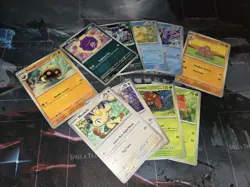Pokemon 151 Lot 10 Cards Psyduck, Meowth, Paras No Duplicates Near Mint - Image 2