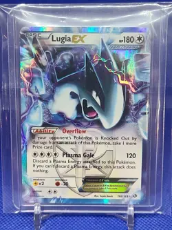 LP Pokemon Card: Lugia EX HOLO 102/113 B&W Legendary Treasures Set Ultra Rare - Image 1