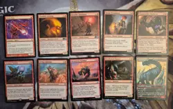 MtG bundle 110 x mixed cards, mixed sets, all colours + artifacts LP - Image 2