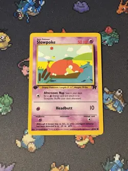 Pokemon Cards Slowpoke 62/82 Team Rocket FIRST EDITION - (NM) - Image 1