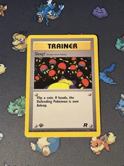 Pokemon Cards Sleep! 79/82 Team Rocket FIRST EDITION WOTC - (MP) #2 - Image 1