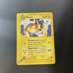 Pokemon TCG Card Raichu Expedition Rare 61/165 E-reader Non-holo LP Vintage 2002 - Image 1