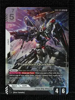 2025 Gundam Card Game Newtype Rising GD01 LR Freedom Gundam #GD01-065 - Image 1