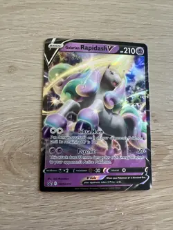 Galarian Rapidash V SWSH111 Black Star Promo Pokemon Card Mint NM - Image 1